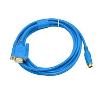 QSBVSO Adatto for Delta PLC Cavo di Programmazione PC-DVP Cavo di Download Interfaccia seriale RS232 DVPCAB215 Cavo Dati(DVPCAB215(Blue),3m)