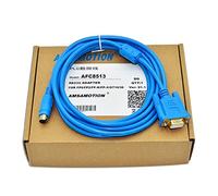 QSBVSO AFC8513 Adatto Nais FP0 FP2 FP-M FP-X FP-E FP-G Supporto cavo di programmazione PLC serie WIN7/XP (Color : Blue-Magnetic Ring, Size : 2m)
