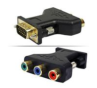 QSBVSO Carta Grafica Compatible with Computer GPU HD 15VGA. a 3. RCA. Componente YPBPR RGB av. Connettore dell'adattatore, Bisogno di Supporto del Sistema PC TV- Funzione Fuori