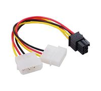 QSBVSO Cavo Adattatore for Scheda Video da 6 Pin a 4 Pin Dual da 4 a 6 Pin