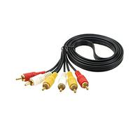 QSBVSO Cavo AV Audio Video da 1,5 M 2,9 M 5 M 4N da 3 a 3 Cavo TV Set-Top Box 6 in Un Cavo AV di prolunga Maschio 3RCA(2.9m)