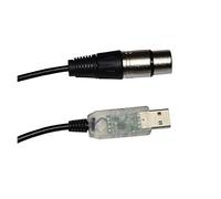 QSBVSO Cavo CONVERTITORE USB FT232RL A RS485 3PIN 3P DMX512 512 XLR Femmina Compatibile con Freestyler Stage Controller Cable(5M,Color G)