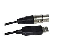 QSBVSO Cavo CONVERTITORE USB FT232RL A RS485 3PIN 3P DMX512 512 XLR Femmina Compatibile con Freestyler Stage Controller Cable(8M,Color D)