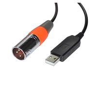 QSBVSO Cavo CONVERTITORE USB FT232RL A RS485 3PIN 3P DMX512 512 XLR Femmina Compatibile con Freestyler Stage Controller Cable(5M,XLR Male 1)