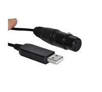 QSBVSO Cavo CONVERTITORE USB FT232RL A RS485 3PIN 3P DMX512 512 XLR Femmina Compatibile con Freestyler Stage Controller Cable(1.8M,Color C)