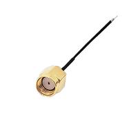 QSBVSO Cavo da jumper da 2pcs da 1.13mm RP SMA. Connettore maschio a testa singolo 0.1m0.2m0.3m0.5m1m(0.3m)