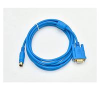 QSBVSO Cavo di Programmazione SC-11 Adatto for PLC Serie FX/1N/2N/1S/0N/FX3U Comunicazione RS232 da 9 Pin Maschio a Femmina Download(SC-11(Blue),15m)