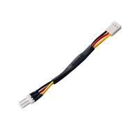 QSBVSO Cavo resistorio della Ventola 3 Pin 4 Pin Maschio al connettore Femminile Riduci Pc Cavo del Cavo del Cavo del resistore del Rumore della velocità della Ventola(10 PCS)