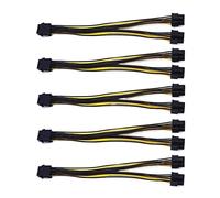 QSBVSO Confezione da 5 PCI-E da 8 Pin a 2 x 8 Pin (6 + 2) Cavo sdoppiatore di Alimentazione for Scheda Immagine Y - Cavo di prolunga sdoppiatore