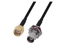 QSBVSO LMR240 50-4. Cable Kabel. RP SMA/SMA Maschio a. Bnc. Connettore maschio e femmina LMR-240. Cavo di salto coassiale coassiale rf basso perdita(3m,RPSMAM-BNCF)