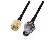 QSBVSO LMR240 50-4. Cable Kabel. RP SMA/SMA Maschio a. Bnc. Connettore maschio e femmina LMR-240. Cavo di salto coassiale coassiale rf basso perdita(0.5m,SMAM-BNCF)