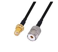 QSBVSO LMR240 50-4. Cable Kabel. RP SMA/SMA Maschio a. UHF PL259. Connettore maschio e femmina LMR-240. Cavo di salto coassiale coassiale rf basso perdita(2m,SMAF-UHFF)
