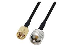 QSBVSO LMR240 50-4. Cable Kabel. RP SMA/SMA Maschio a. UHF PL259. Connettore maschio e femmina LMR-240. Cavo di salto coassiale coassiale rf basso perdita(1m,SMAM-UHFM)
