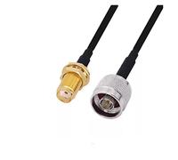 QSBVSO LMR240 50-4 RF. Cavo coassiale Rp-sma/sma Maschio e femmina a N Connettore maschio e femmina LMR-240. Cavo di salto della coassiale della bassa perdita(1m,3 SMAF-NM)