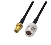 QSBVSO LMR240 50-4 RF. Cavo coassiale Rp-sma/sma Maschio e femmina a N Connettore maschio e femmina LMR-240. Cavo di salto della coassiale della bassa perdita(1m,8 RPSMAF-NF)