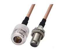 QSBVSO N a f. Jack femmina e spina maschile RG316. Cavo Rf. Adattatore Coassiale Jumper Pigtail RG-316. Prolunga(0.5m,4NF-FF)