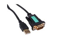 QSBVSO Placcato Dorato USB 2.0 Compatible with Rs232 Seriale DB9 Porta Maschile PL2303 Cavo Spina Adattatore convertitore chipset 5 Piedi/1,5 m