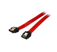 QSBVSO Premium da 18 Pollici a Maniche Viola da 18 Pollici da 180 a 90 Gradi 6 GB/s Dati SATA3. Cavo con Chiusura a Chiusura Compatible with Sataiii HDD. Disco del Disco Rigido/Ssd.(Red-Straight)