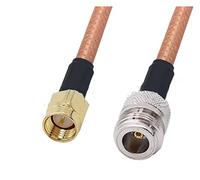 QSBVSO RG142 N. Jack femminile a. Sma/rp-sma Femmina maschio Rf. Adattatore Coassiale Jumper Pigtail RG-142. Prolunga(2m,1NF-SMAM)