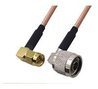QSBVSO RG316. Angolo retto n maschio a Sma/rp-sma Femmina maschio Rf. Adattatore cavo Coassiale ponticello Pigtail RG-316. Prolunga(1m,5NM-SMAM Right)