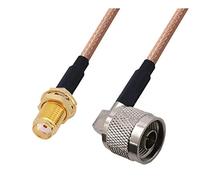 QSBVSO RG316. Angolo retto n maschio a Sma/rp-sma Femmina maschio Rf. Adattatore cavo Coassiale ponticello Pigtail RG-316. Prolunga(1m,3 NM-SMAF)