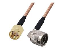 QSBVSO RG316. Angolo retto n maschio a Sma/rp-sma Femmina maschio Rf. Adattatore cavo Coassiale ponticello Pigtail RG-316. Prolunga(1m,1NM-SMAM)