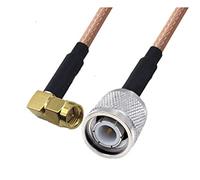 QSBVSO RG316. Cavo del ponticello Rpsma/sma. a TNC. Adattatore maschio maschio e femmina 50ohm treccia RG316. Jumper coax estensione dritto(2m,8SAMM-TNCM Right)