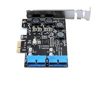 QSBVSO Super velocità Pc Cioè a 2 Port 19pin USB 3.0. Scheda del Riser PCI. -e a Doppio Interno 20pin PCI. Adattatore con convertitore di Carte Express Compatible with Computer