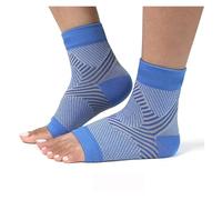 QSCTYG 1 Paio di Calze Sportive for Caviglia, Compressione, fascite Plantare, Manicotti, Supporto for Piede e Arco Plantare. Sollievo dal Dolore al Tallone, tendinite di Achille(Blue,S-M)