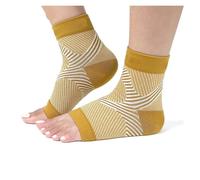 QSCTYG 1 Paio di Calze Sportive for Caviglia, Compressione, fascite Plantare, Manicotti, Supporto for Piede e Arco Plantare. Sollievo dal Dolore al Tallone, tendinite di Achille(Brown,L-XL)