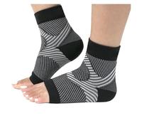 QSCTYG 1 Paio di Calze Sportive for Caviglia, Compressione, fascite Plantare, Manicotti, Supporto for Piede e Arco Plantare. Sollievo dal Dolore al Tallone, tendinite di Achille(Black,L-XL)