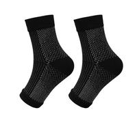 QSCTYG 1 Paio di Calzini di Supporto for Caviglia, Anti-Fatica, a Compressione, for Esercizi Sportivi, protettivi(Black And White,L/XL)