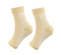 QSCTYG 1 Paio di Calzini di Supporto for Caviglia, Anti-Fatica, a Compressione, for Esercizi Sportivi, protettivi(Skin Color,L/XL)