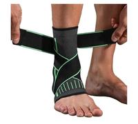 QSCTYG 2 Pezzi di Fasciatura pressurizzata Supporto for Caviglia tutore for Caviglia Protezione for Piede Cinghia Elastica Cintura Fitness Sport Palestra Badminton Accessorio(Green,M)