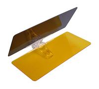 QSCTYG Alette Parasole per Auto Giorno Notte Car Sun Visor HD Regolabile Auto anabbagliante Parabrezza in Vetro Dazzling 2 in 1 PC + ABS Pieghevole Automobile Finestra di Automobile 44