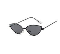 QSCTYG Occhiali da Sole da Donna 2 Pezzi Carini Sexy Occhiali da Sole Donne retrò Piccolo Nero Rosso Rosa Occhiali da Sole Femminile Vintage Sfumature per Le Donne 489 (Lenses Color : BlackGray)