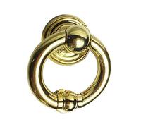 QSCTYG Portone Batacchio 1Pcs Bronzo in Ottone Massiccio Knocking for Porta Morden Vetro Legno Battente Porta Pull Knob Anello Maniglia 92 (Color : 3.5 in Bronze Color)