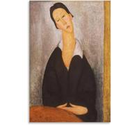 QSDTGHUIKP Amedeo Modigliani Illustrazione murale Maurice Utrillo《Ritratto》Poster e stampe Dipinto di Amedeo Modigliani per arredamento retrò 40x55cm Senza cornice