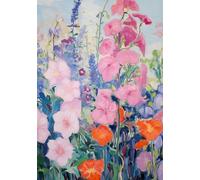 QSDTGHUIKP Famoso Gustav Klimt Poster di fiori pastello Arte della parete d'epoca Gustav Klimt Stampe su tela Pittura colorata per la decorazione di immagini domestiche 40x60cm senza cornice