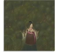 QSDTGHUIKP Fernando Botero Pittura《Vescovo nella foresta》Poster Fernando Botero Stampe su tela Arte della parete astratta per l'ufficio Wall Picture Decor 40x40cm Unframe