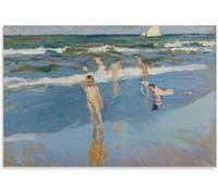 QSDTGHUIKP Figli del mare di Joaquin Sorolla Poster e stampe Joaquin Sorolla tela Wall Art pittura estetica per la decorazione di immagini domestiche 60x90cm senza cornice