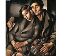 QSDTGHUIKP I rifugiati di Tamara de Lempicka Poster e stampe Arte murale moderna Tamara de Lempicka Tela pittorica per la casa 50x50cm Senza cornice