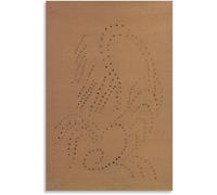 QSDTGHUIKP Lucio Fontana Poster《Concetto spaziale 6》Pittura su tela Arte murale astratta Lucio Fontana Stampe Quadro moderno per l'arredamento del soggiorno 40x55cm senza cornice