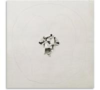 QSDTGHUIKP Lucio Fontana Poster《Graffi bianchi》Pittura su tela Astratta Arte della parete Lucio Fontana Stampe Quadro moderno per l'arredamento del soggiorno 50x50cm senza cornice