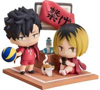 Qset + Haikyu Tetsuro Kuroo & Kenma Kozume Non-Scale 84mm Plastica Figura Nuovo