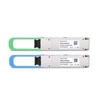 QSFPTEK 100GBASE-BX30 BiDi QSFP28 30 km DDM LC SMF ricetrasmettitore compatibile per Cisco QSFP28-100G-BX30-D (1304nm-TX/1309nm-RX)/QSFP28-100G-BX30-U (1309nm-TX/1309nm-TX/1300) 4nm-RX )