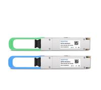 QSFPTEK 100GBASE-BX40 BiDi QSFP28 40 km DDM LC SMF ricetrasmettitore compatibile per Cisco QSFP28-100G-BX40-D(1304.58nm-TX/1309.14nm-RX)/ QSFP28-100G-BX40-U (130-U 09.14 nm-TX/1304.58nm-RX)