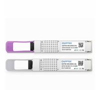 QSFPTEK 100GBASE-BX80 BiDi QSFP28 80 km DDM LC SMF ricetrasmettitore compatibile per Cisco QSFP28-100G-BX80-D(1273nm-TX/1310nm-RX)/ QSFP28-100G-BX80-U (1310nm-TX/1273nn. m-RX)