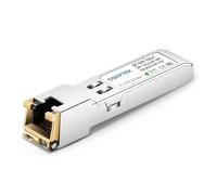 QSFPTEK 10GBASE-T SFP+ RJ45 Copper Transceiver, 10G Gigabit SFP+ to RJ45, Mini-Gbic Modulo Ethernet Porte Module Compatibile per Intel E10GSFPT
