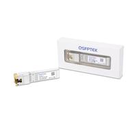 QSFPTEK Modulo in rame SFP da 10 gagbit, mini Gbic Network Ethernet a fibra compatibile con Ubiquiti UF-RJ45-10G, Fortinet e interruttore aperto